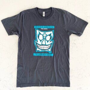 American Apparel John A. Grigley Pro Model Vision 1987 Vintage 80s TShirt Grey M